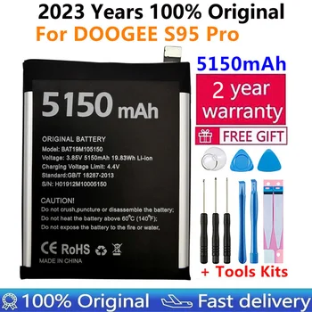 100% Naujas Originalus Už DOOGEE S95 Pro BAT19M105150 Pakeitimo 5150mAh Dalių, Atsarginė Baterija DOOGEE S95 Pro Išmaniųjų Telefonų