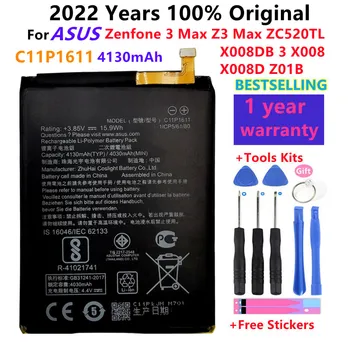 2022 Metų 100% Originalus C11P1611 Baterija ASUS Zenfone 3 Max ZC520TL 4030mAh Didelės Talpos+Nemokamas Įrankiai