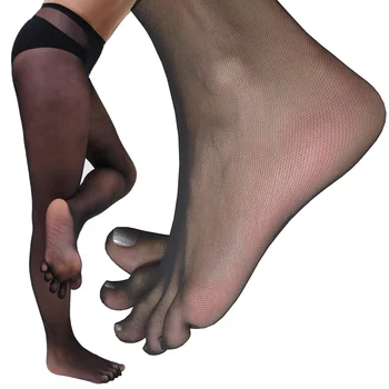 Metelam Moterų Besiūlių Vien Atskirų 5 Kojų Kojinės Pirštinės Pėdkelnės Skaidri, Atvira Tarpkojo Crotchless Pėdkelnės, Kojinės