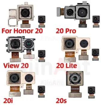 Originalus Priekinė Kamera Galinio Pagrindinis Galinio vaizdo Kameros Modulis Flex Kabelis Huawei Honor 20 Lite Pro 20i 20s Peržiūrėti 20 V20 atsarginės Dalys