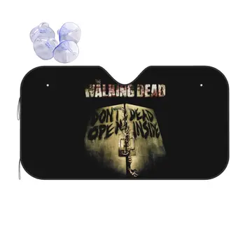 The Walking Dead prekinis, galinis Stiklo skėtį nuo saulės Siaubo Zombie Juokinga Automobilio Priekinis Stiklas 76x140cm Saulės Skydelis Ledo Skydas Apsaugos nuo Dulkių