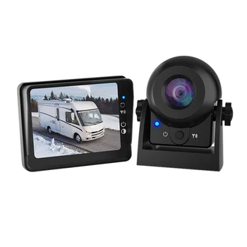WiFi Belaidžio Atbulinės eigos Kamera su 4.3 Colių skystųjų KRISTALŲ Ekranas IP68 Vandeniui Automobilio Galinio vaizdo Kamera Rinkinys, skirtas Automobilių, Sunkvežimių