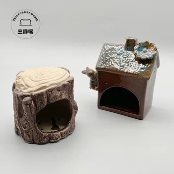Žiurkėno Djungarian Žiurkėno Kelmas Keramikos Lizdą Šiltas Salono Slepiasi Specialios Namas Miega Anti-Bitės Prekes